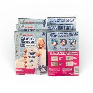 6 Pack Mr Clean Magic Eraser Ultra Bath 3CT Bundle – New Cleaning Sponges